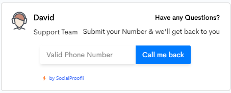 Callback Collector SocialProofli