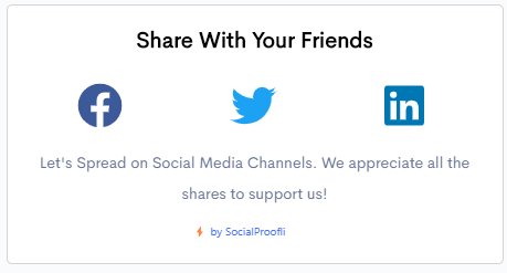 Social SharingSocialProofli