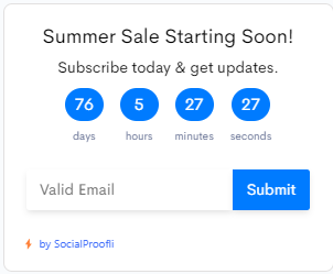 email subscriberSocialProofli